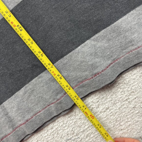 Gant Rugby Polo Long sleeve Shirt Mens XL Grey Striped Preppy 90s Dark Academia - Picture 7 of 14